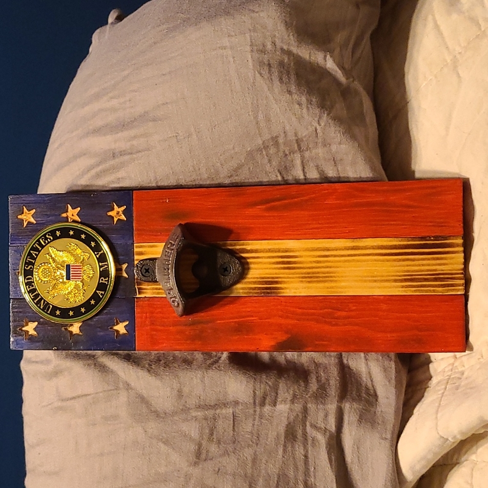 Bottle Opener with magnet to catch top